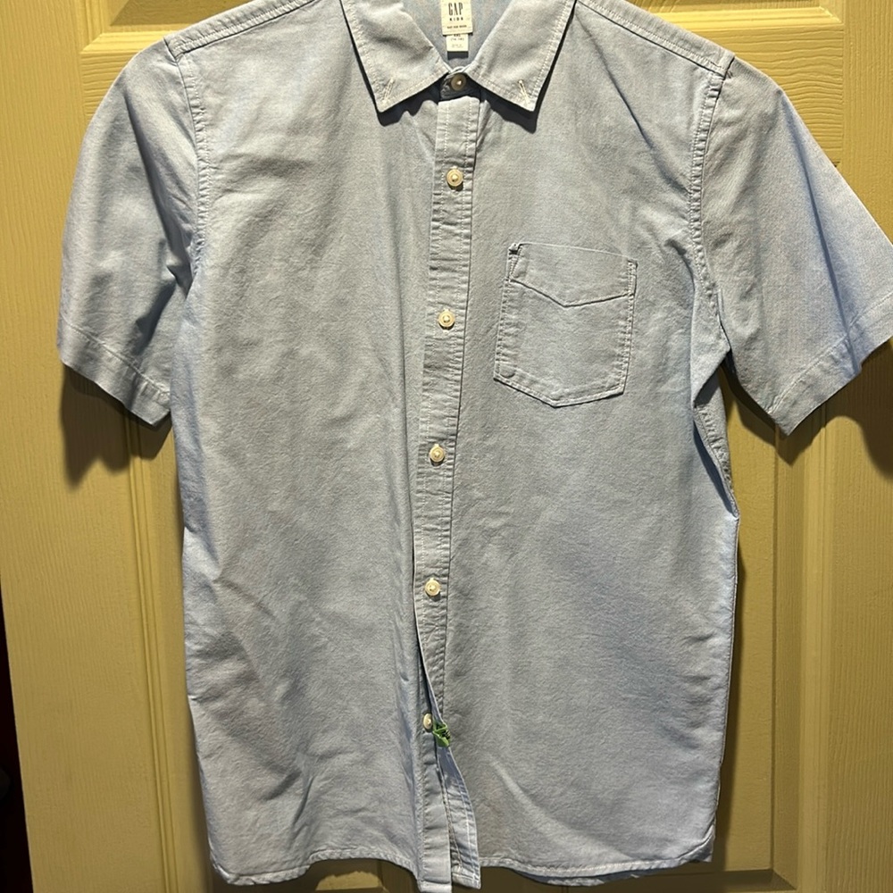 GAP kids button up shirt sleeve size XXL 14/16